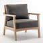 Fauteuil en polyester de 27 po Nicki-140981604
