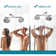 Double Shower Head with Built-in Valve, High Pressure 8 Setting Dual Shower Head Design