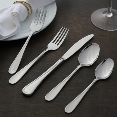 Oneida Flight 45-Piece Stainless-Steel Flatware Set, Service for 8 (2865045A)