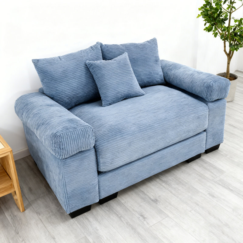 Canapé modulaire surdimensionné 54,3 po Cloud, Bleu