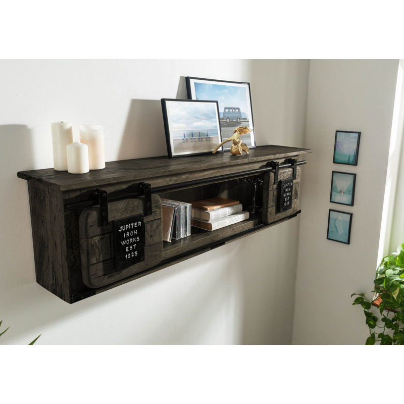 Railway Floating Shelf, Black