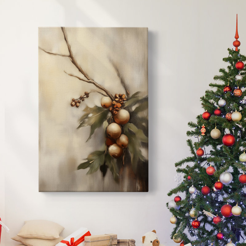 Art des Fêtes de Noël - Toile tendue avec châssis - Série 2-CCxxiv, H 27 po x l 18 po