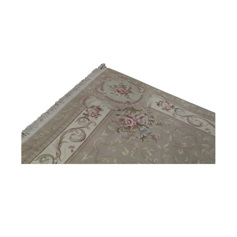 Hand-Knotted High-Quality Gray Area Rug