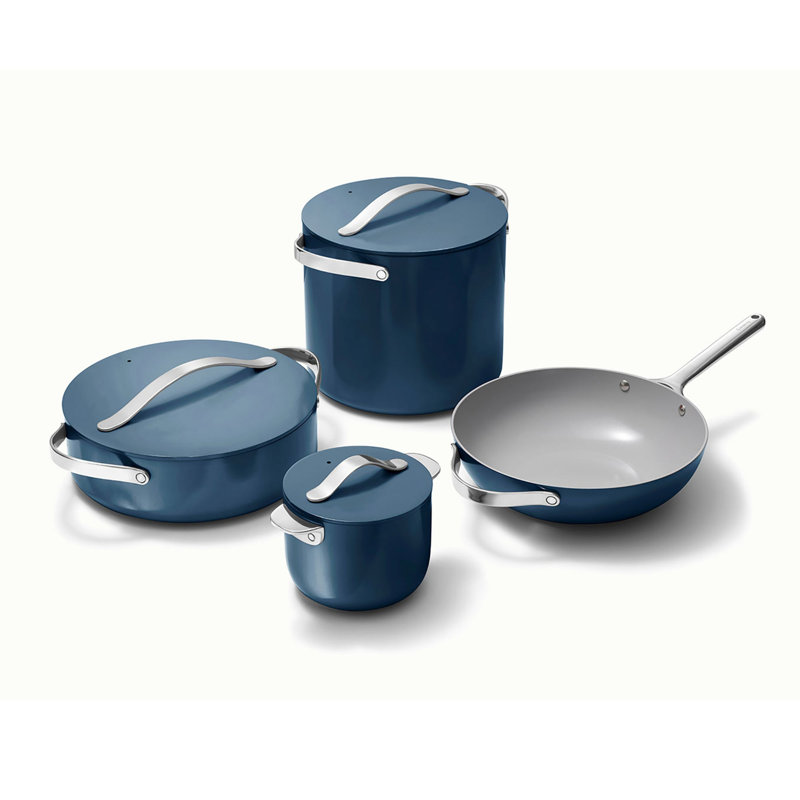 Caraway Batterie de cuisine antiadhésive + ensemble, Marine