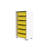 Versatile Multi-Purpose Cabinet, White & Yellow, 17.9 x 32.7 x 11.8 inches | 100% Melamine Coated Particle Board, Thickness: 0.7 inches | Multiple Shelves, Wall-Mountable, Stylish Storage Solution for Home & Office-341578190