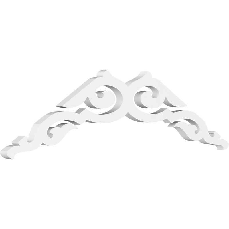 Pignon en PVC de qualité architecturale Rotherham, H 10,5 po x l 36 po x P 1 po, 7 / 12