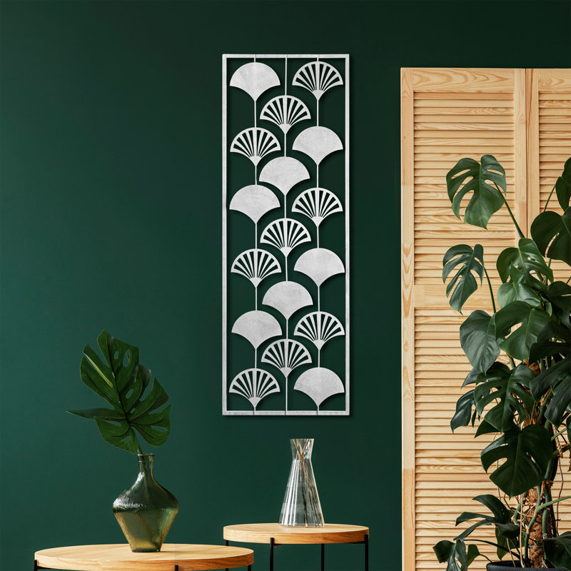 Handmade Decorative Metal Wall Accessory, 12.6 x 35.4 inches | 100% Metal, Thickness: 0.06 inches | Unique Hand-Painted Design, Perfect for Home Decor | Versatile Wall Hanging with Distinctive Color Variations