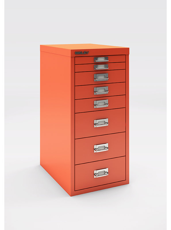 29er 27.9cm Wide 8 -Drawer File Cabinet, Orange