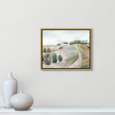 Kel Country Road Hill by Allison Pearce - Floater Frame Print on Canvas