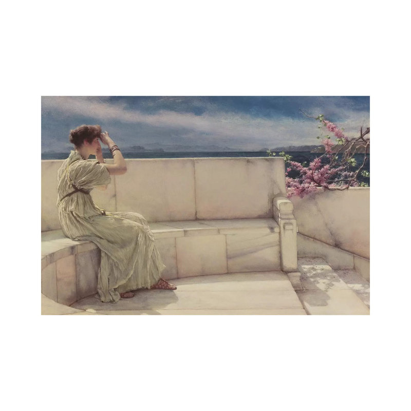 Expectations, 1885 by Sir Lawrence Alma-Tadema - Wrapped Canvas Gallery-Wrapped Canvas Giclée, 20.32 cm H x 30.48 cm W