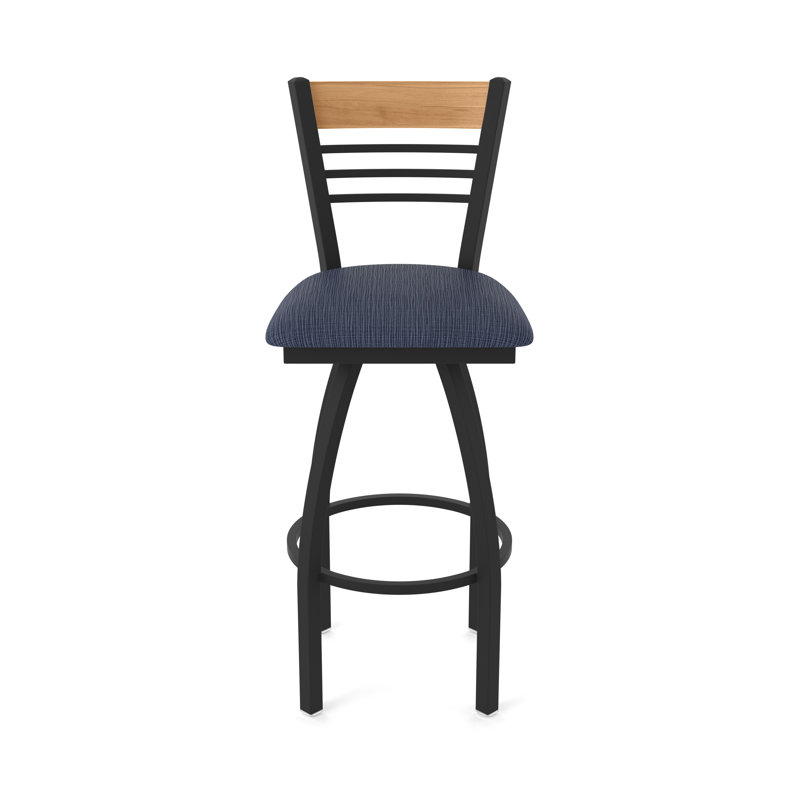 Tabouret tournant 880 Eleanor, Noir, Bleu très foncé, Très grand (assise de 36 po de hauteur)