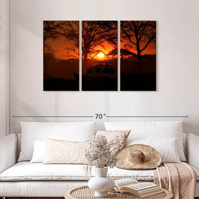 Coucher de soleil africain Kavia Serengeti