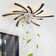 Eufelia 31" 7 - Blade Modern Indoor Dimmable LED Ceiling Fan with Light, Can Remote or APP