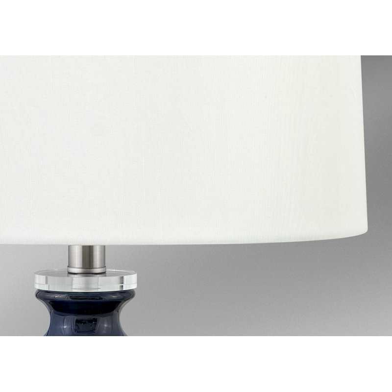 Sabbia 28 in. Blue and White Table Lamp