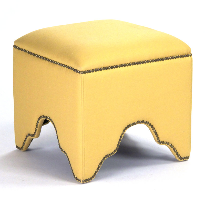 Willem Upholstered Vanity Stool, Yellow