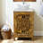 Hand-crafted Natural Wood Carved 24" Vanity