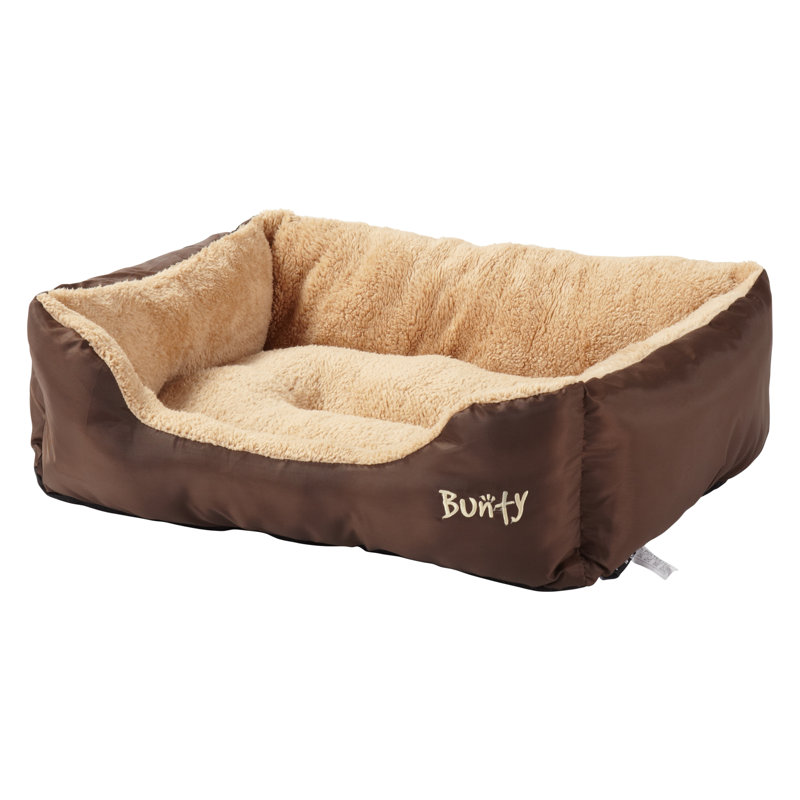 Bacup Polyester Pet Bed, Medium (61 cm L x 48 cm W), Brown