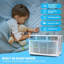 Climatiseur de fenêtre intelligent 12 000 BTU avec Wi-Fi et télécommande, refroidit 550 pieds carrés, déshumidificateur et ventilateur, 115 V, CEER écoénergétique 10,9, filtre réutilisable