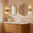  Manor 27'' x 27'' Asymmetrical Irregular Shaped Mirror Antiqued Gold Asymmetrical Accent Mirror Irregular Bathroom Wall Mirror-1408492502