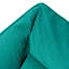 icon Natalia Velvet Adults Bean Bag Armchair and Pouffe, Ready Filled Large Beanbag and Footstool Forest Green-63657282