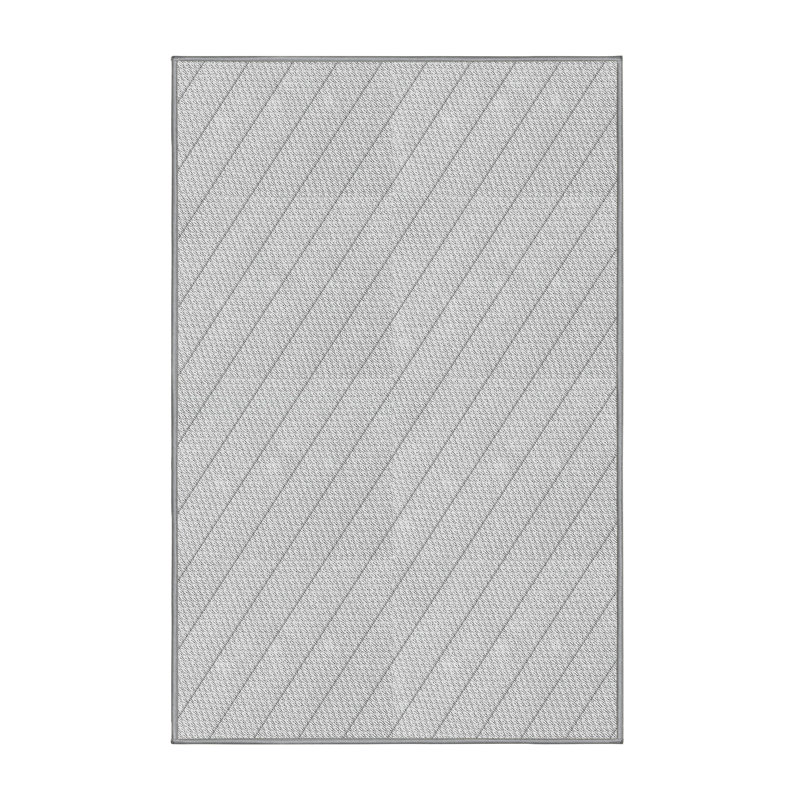 Tapis zone grise à motifs, Rectangle 6 pi x 9 pi