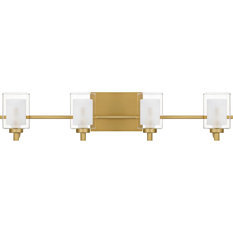 Roseville 4-Light Brushed Gold Bath Light