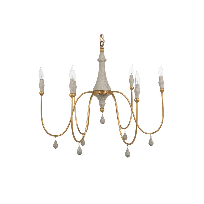 Clay 6 - Light Candle Style Classic / Traditional Chandelier