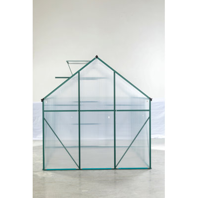 Solara Modern Walk-In Greenhouse with Adjustable Roof and Durable Aluminum Frame