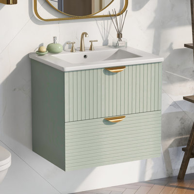 Meuble-lavabo mural moderne 24 po
