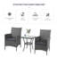 Basilica 2 - Person Patio Dining Set with Square Table , Cushions Included-27113210