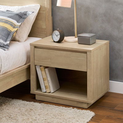 Ismail Danish-Inspired Modern 1-Drawer Nightstand
