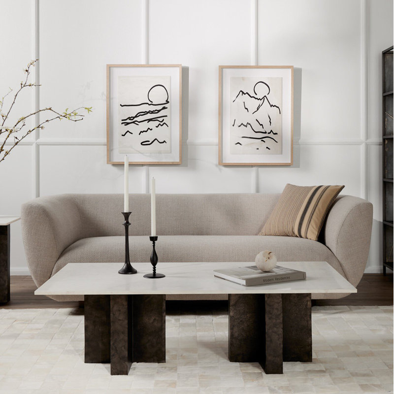 Sabine Sofa, Surrey Cocoa 76.8% Cotton/23.2% Polyester
