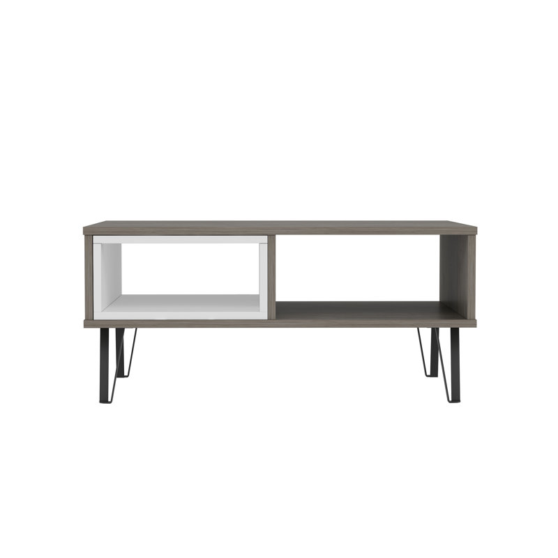 Medota 4 Legs Coffee Table with Storage, Wenge