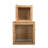 Woven Wood and Rattan Display Boxes with Glass Lids-351469008-351469011