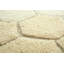 Washable Round Rug Honeycomb Golden