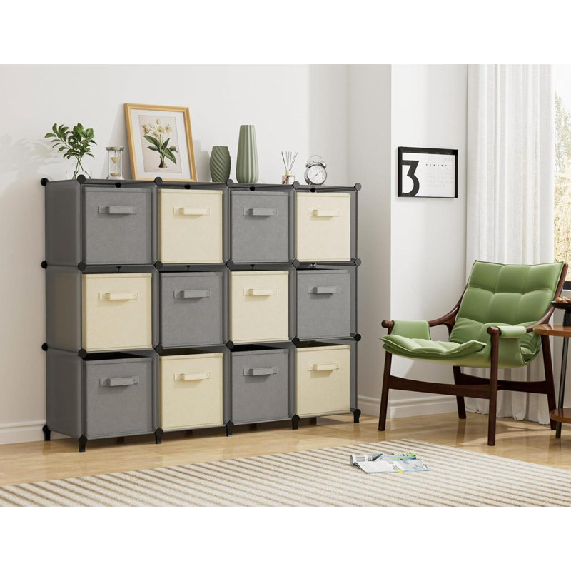 Qunisha Wall Mounted Clothes Rack, Gray