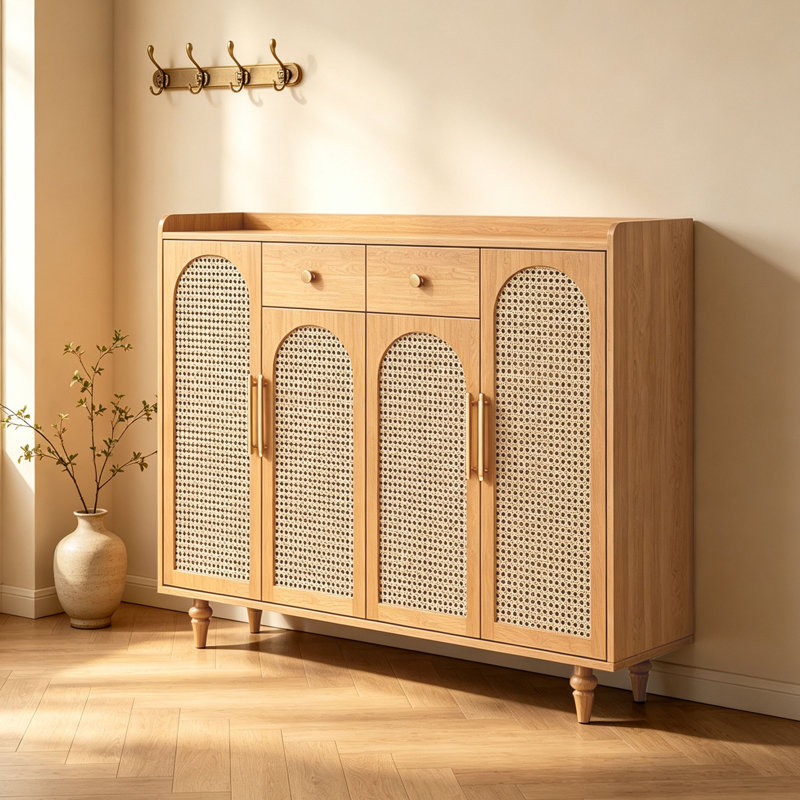 Tirra, H 41,34 po x l 62,99 po x P 14,17 po, Bois massif / naturel