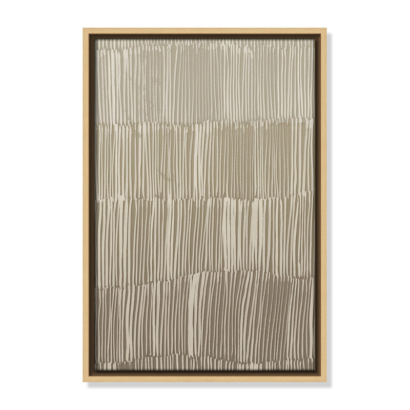 Linear Calm II Print par , H 19,5 po x l 13,5 po, Flotteur naturel