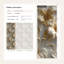 Papier peint botanique beige à motif floral 3D