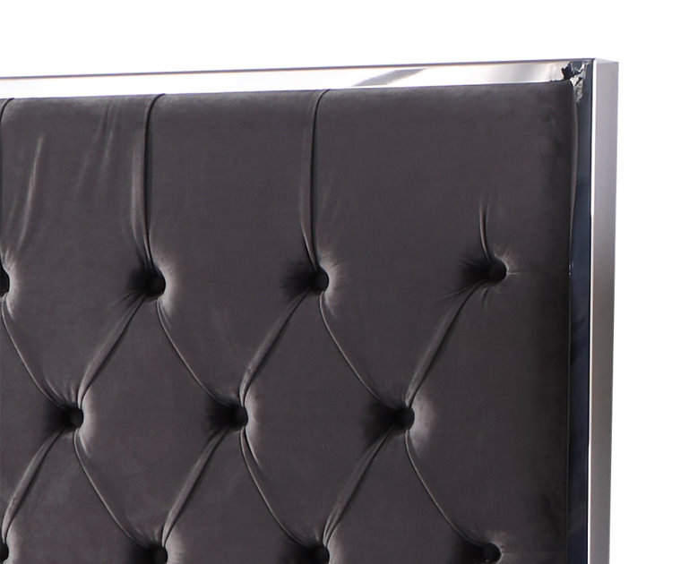 Hungerford Upholstered Standard Bed, California King, Dark Gray