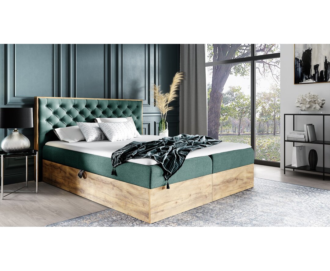 Boxspringbett Verona mit Topper und Bettkasten