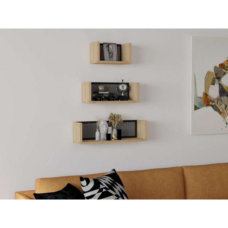 3 tablettes décoratives 3 pièces