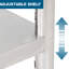 Table de travail commerciale en acier inoxydable de 36 pouces de largeur avec tablette inférieure pour la maison et la restauration, hauteur de 32 pouces, conception structurelle par 24 Kitchen Home, hauteur, durabilité à long terme