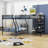 Alleffra Twin over Full & Twin Metal Triple Bunk Bed with Shelves