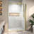 44"-48" W X 71" H Pivot Swing Framed Shower Door With 1/4" Tempered Clear Glass-115701350