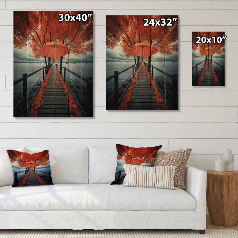 Pier Piers Embrace II sur bois, H 40 po x l 30 po x P 0,78 po