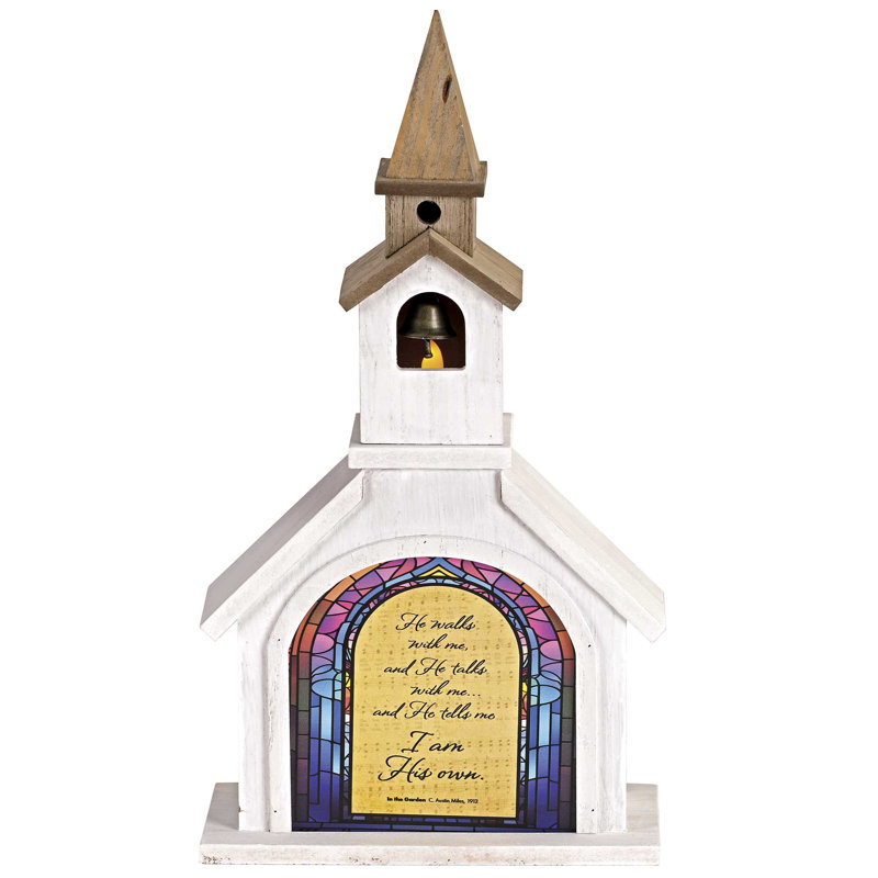 Figurine d'église dans le jardin 14,5H