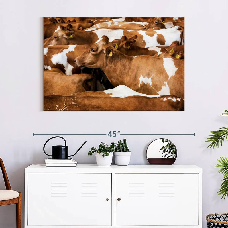 Brampt Guernsey Cows, 26" H x 39" W