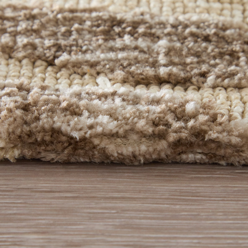 Tapis taupe Gunderson, Rectangulaire 2 pi x 3 pi