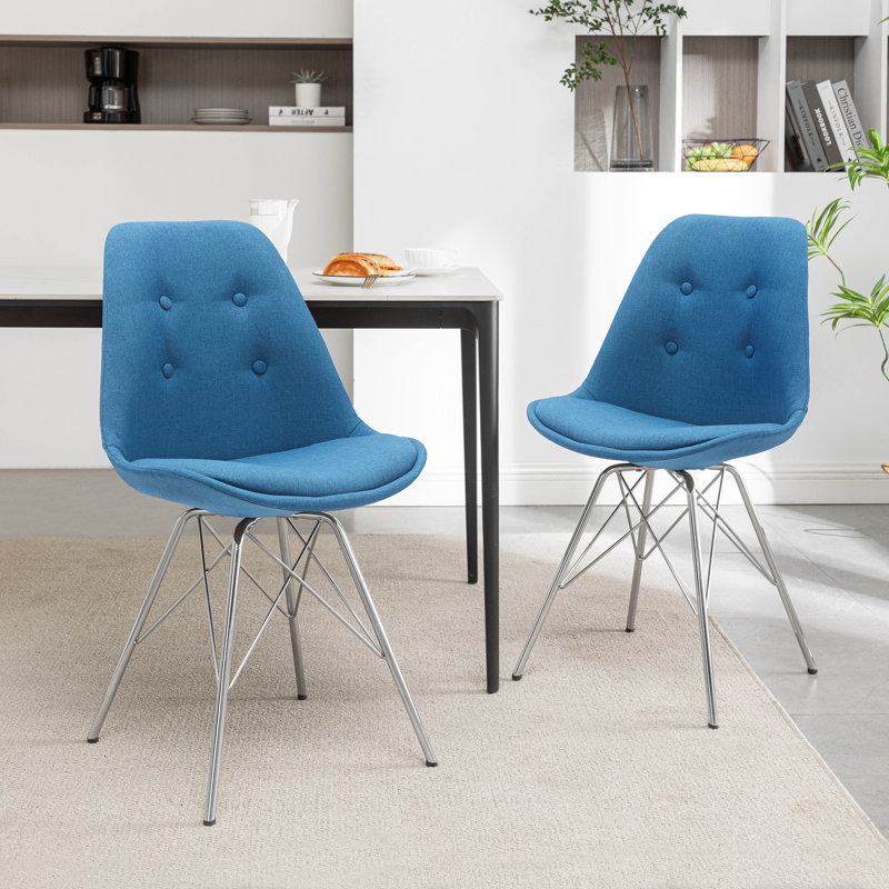 Dunkerton Upholstered Dining Chair, Blue